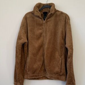 H&M Tan Relaxed Fit Fleece Jacket